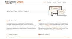 Desktop Screenshot of forschung-direkt.eu